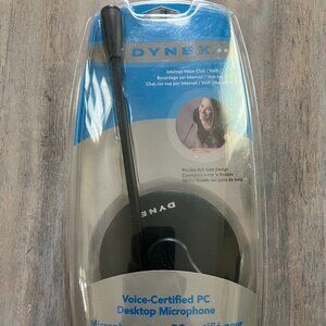 New Sealed Dynex Voice Certified PC Desktop Microphone DC  4 ft Cord DX-54